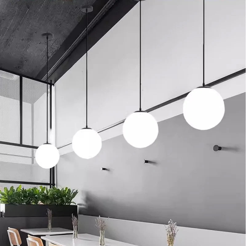Modern Globe Glass Pendant Light - Stylish Chandelier for Home