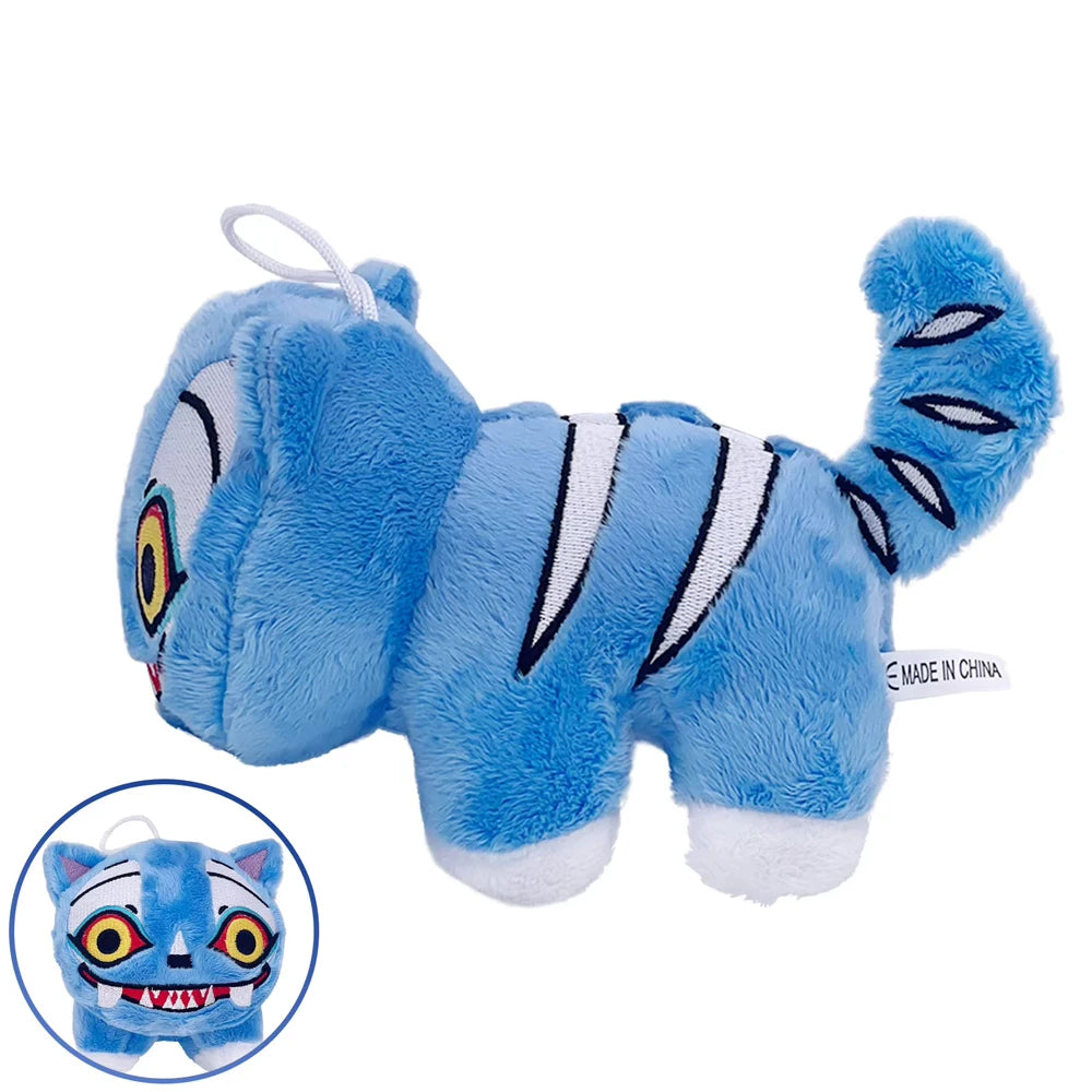 Cute 3-Eyed Purple Tiger Plush Monster - Perfect Gift for Fans!