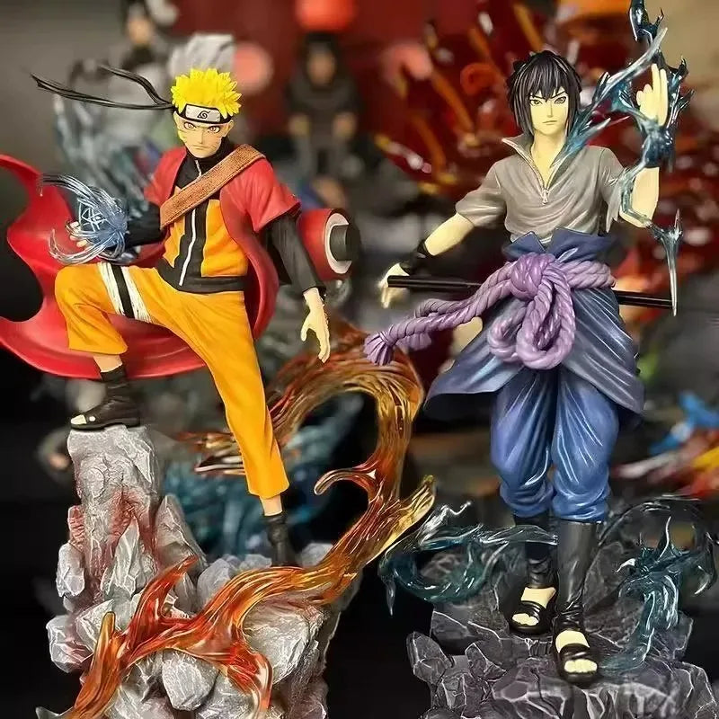 Naruto & Sasuke Action Figures - Ultimate PVC Desktop Statues