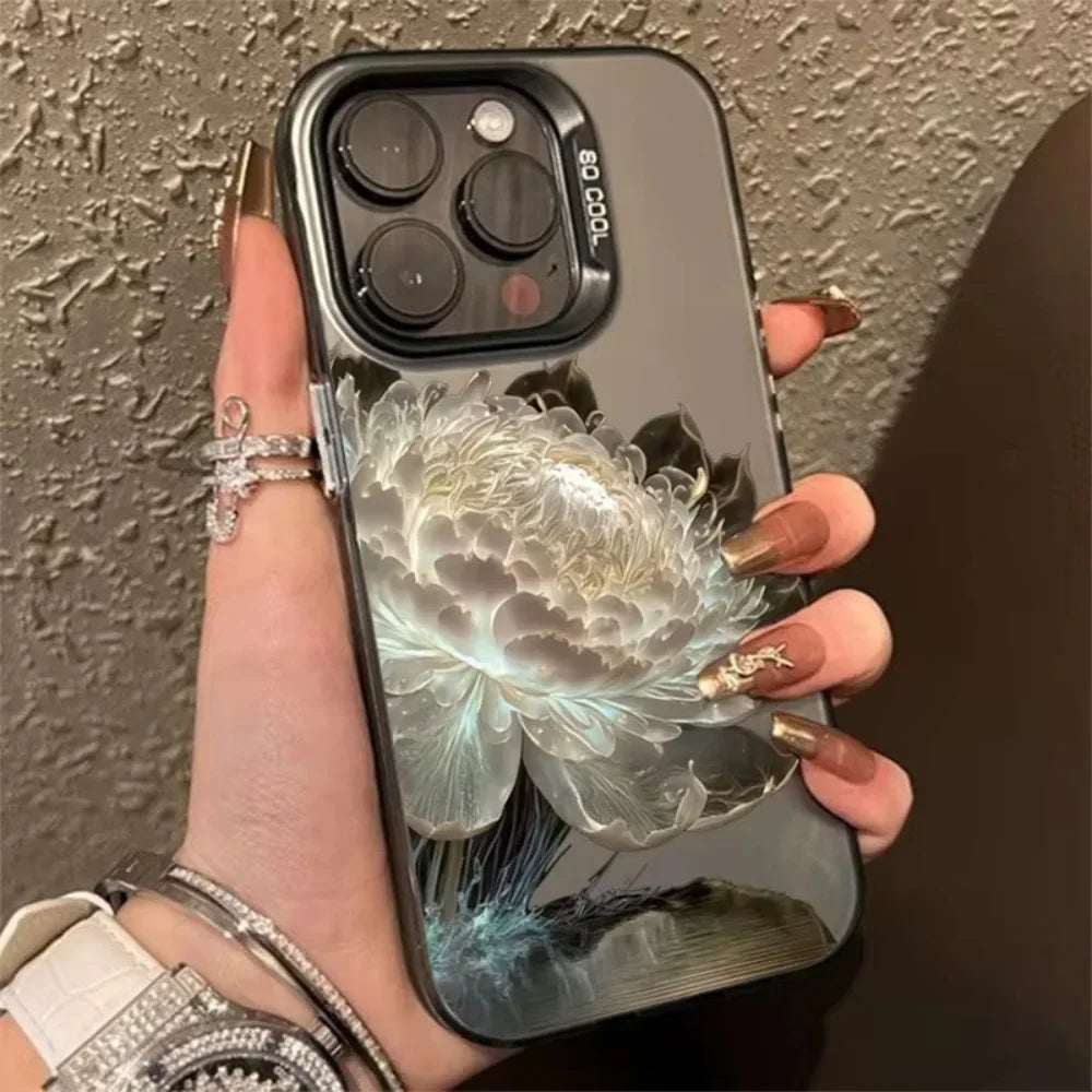 Stylish Leopard Print Shockproof Phone Case for iPhone 16, 15, 14, 13, 12, 11