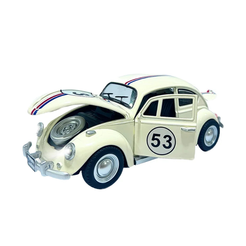 Vintage 1955 Volkswagen Beetle 1:18 Diecast Model with Sound & Light