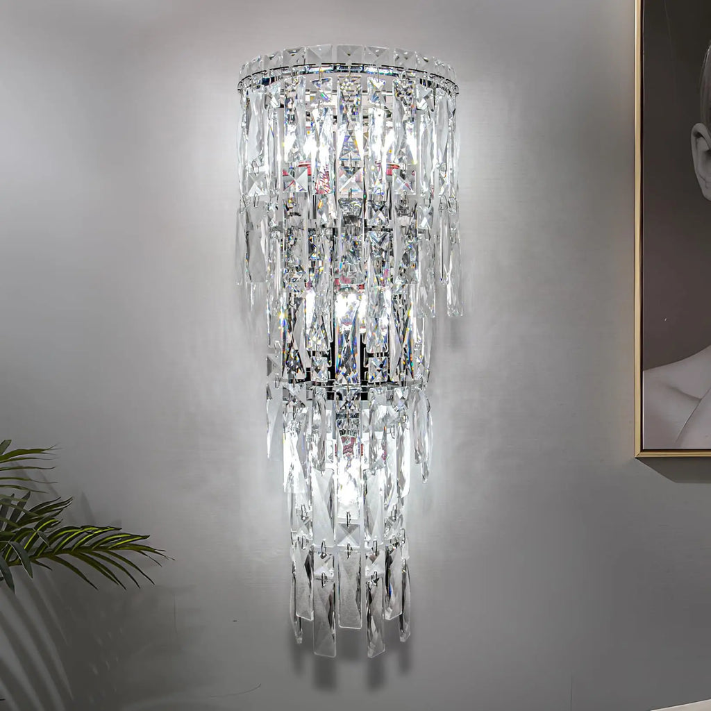Elegant Modern Crystal Wall Lamp for Living Room & Staircase Decor