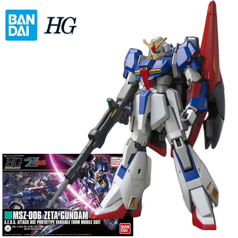 Bandai Zeta Gundam HG 1/144 Model Kit - Perfect for Collectors & Builders