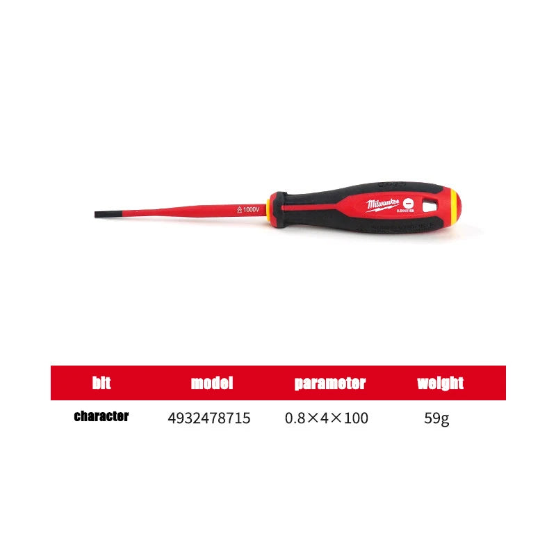 Milwaukee Insulated Magnetic Screwdriver Set – Versatile Electrician Tool
