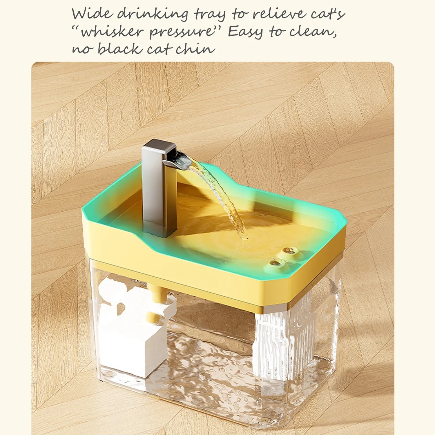 1.5L Automatic Cat Water Dispenser with Filter & Mute Pump
