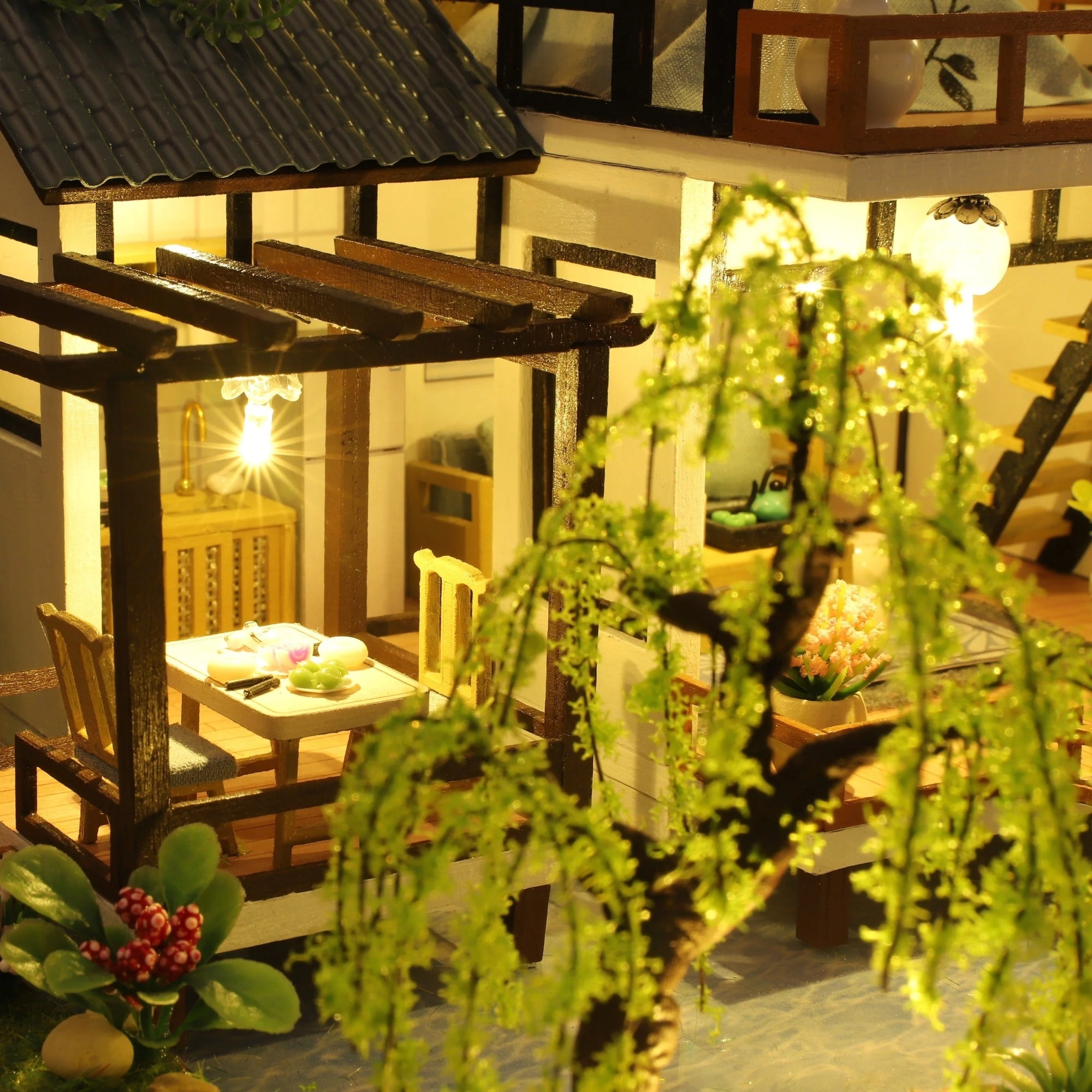 DIY Wooden Dollhouse Assembly Kit - Engaging 3D Puzzle Gift