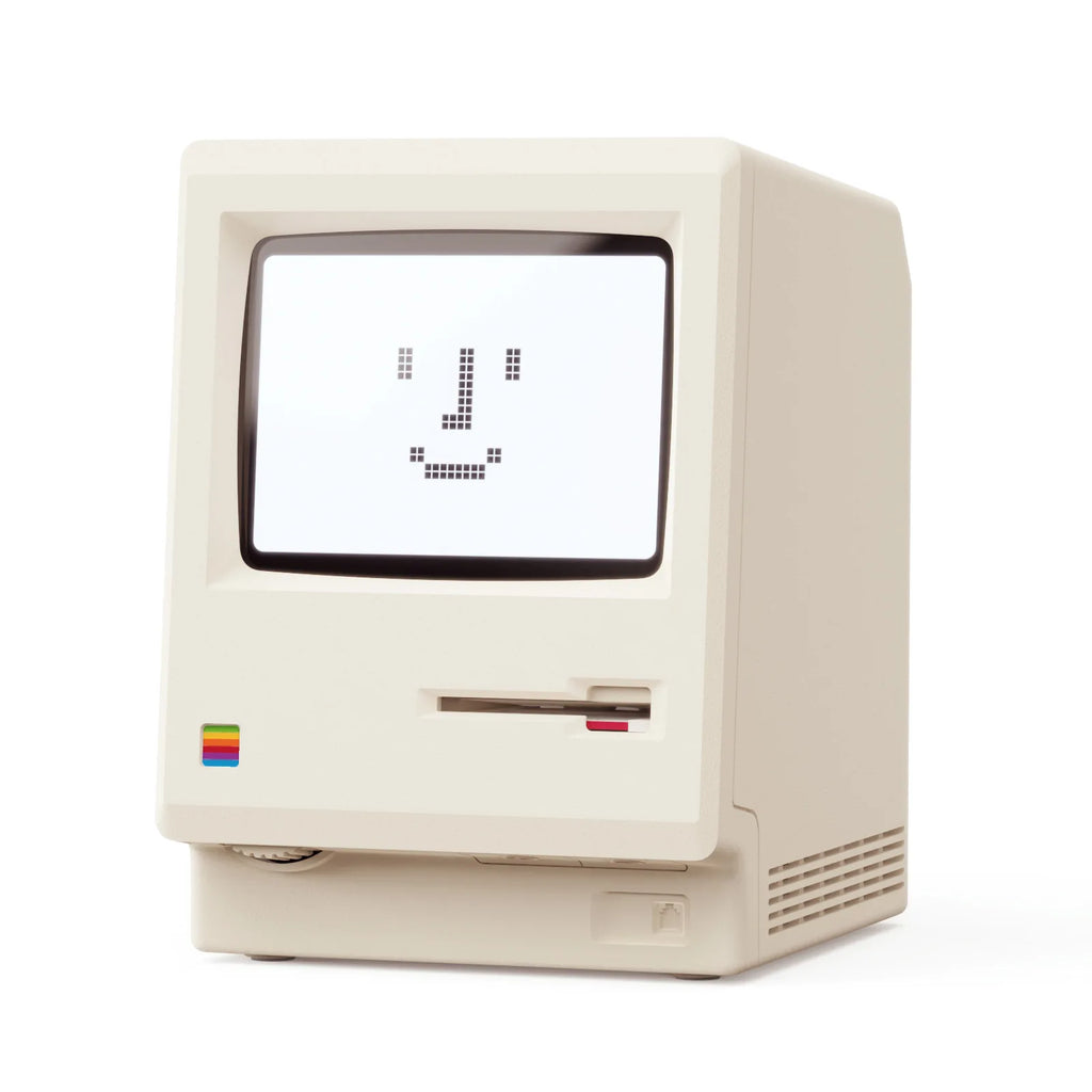 Retro Macintosh Digital Alarm Clock - Stylish Desktop Decor