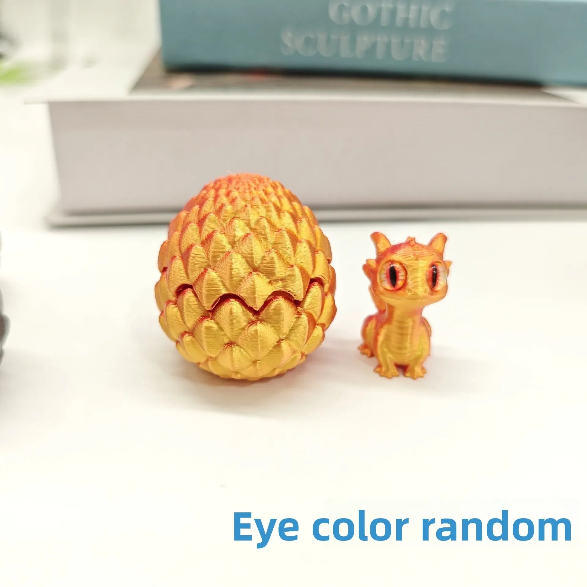 Artistic 3D Printed Dragon Egg Statue - Unique Home Decoration