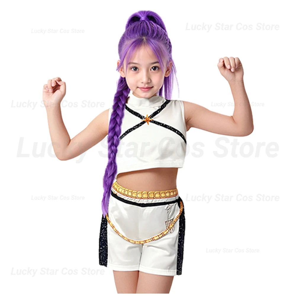 Rumi K-Pop Warrior Costume Set for Kids - Perfect for Cosplay & Fun!