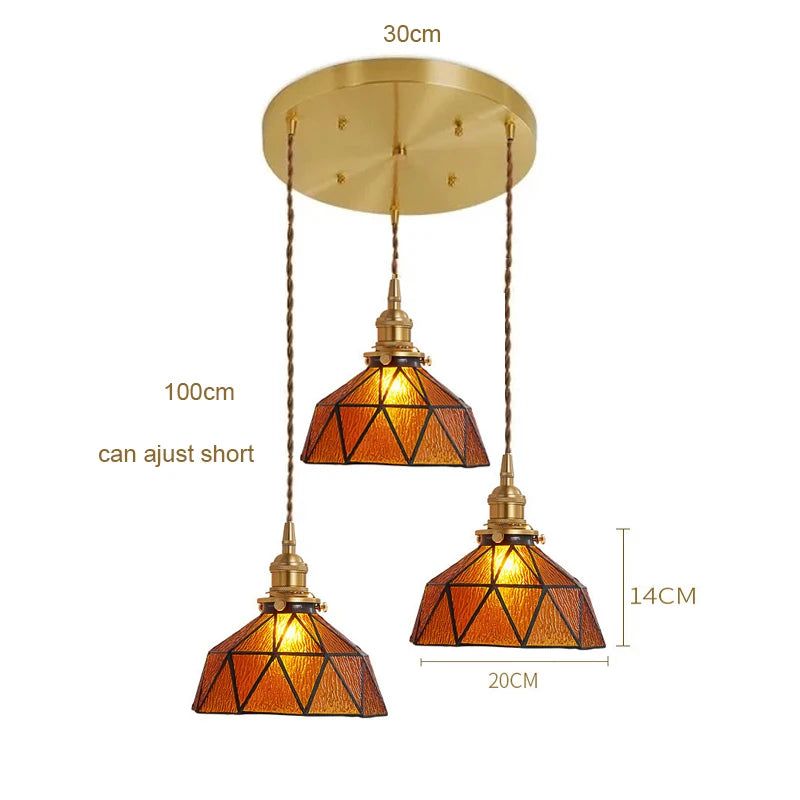 Nordic Retro Green Pendant Light for Stylish Home Decor