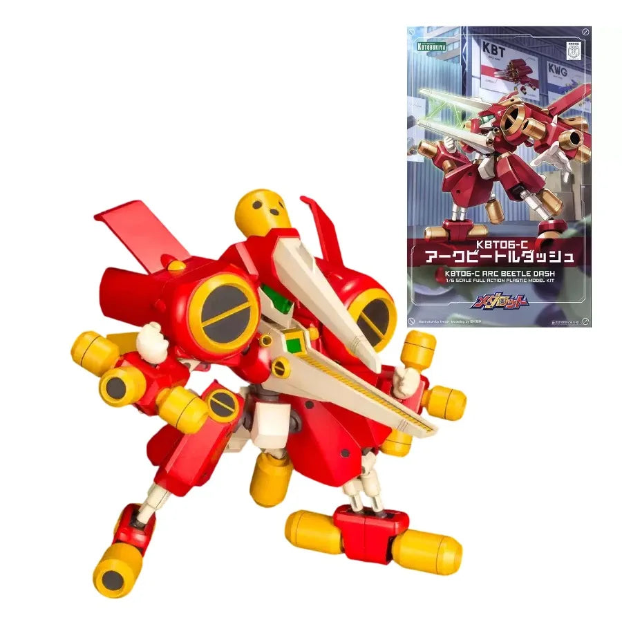 Kotobukiya Medarot KBT04-M Arc Beetle Model Kit - Build Your Own Action Figure