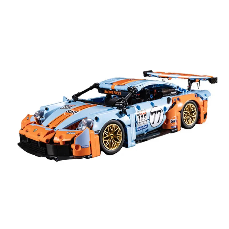 DIY Classic Racing Car Model Set - Creative Building Bricks for All Ages