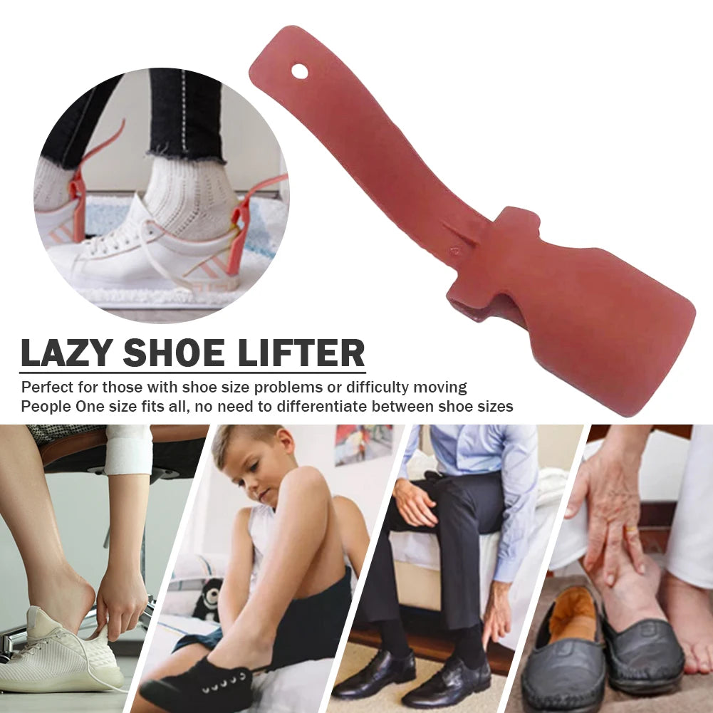2-Pack Plastic Shoe Horns - Ergonomic Slip Aids for Seniors & Easy Use