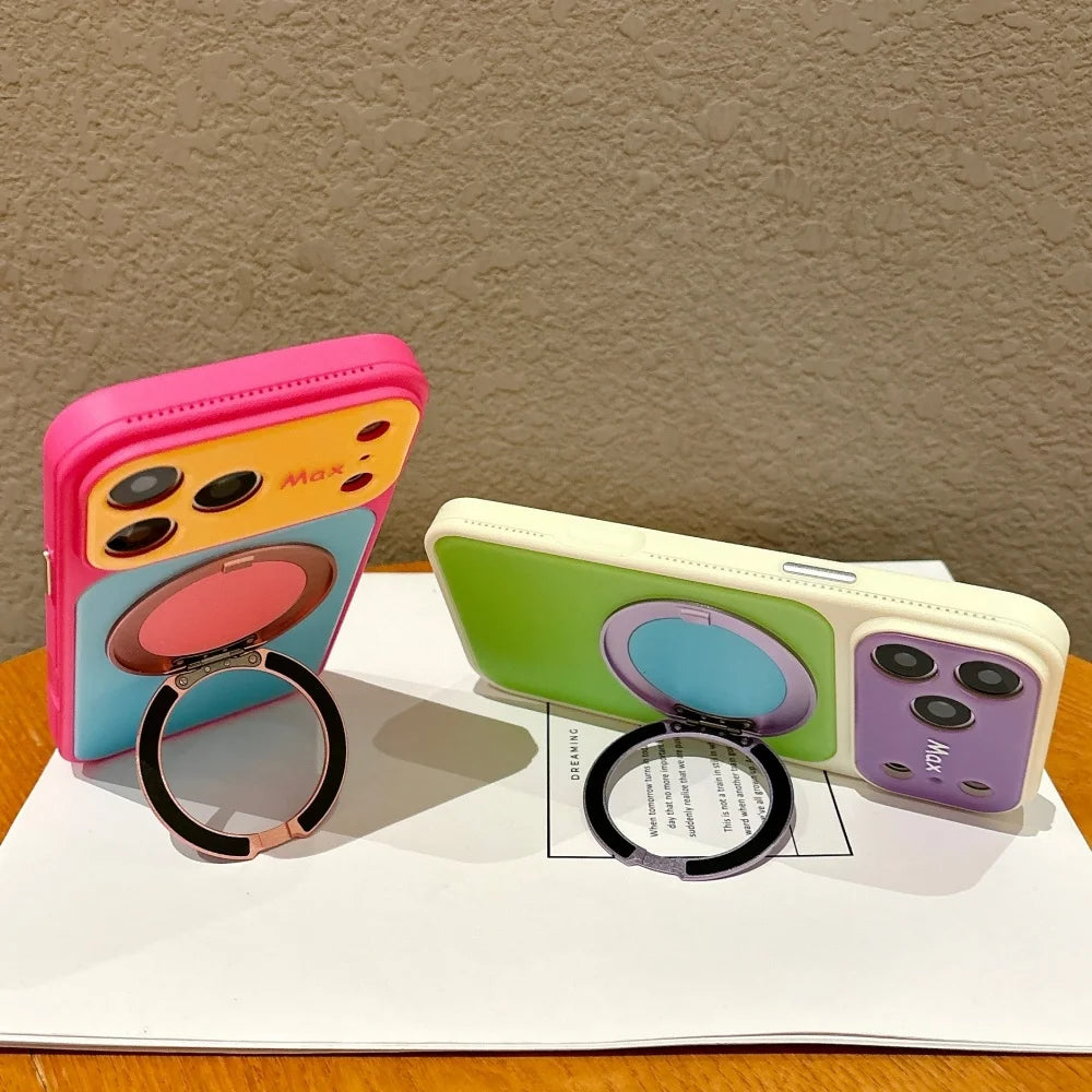 Magnetic Shockproof Camera Protection Case for iPhone 14/15 Pro Max