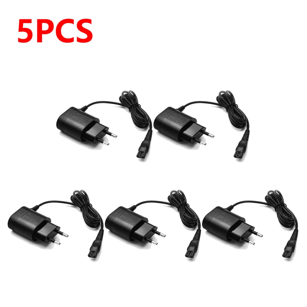 Philips-Compatible Electric Shaver Adapter Charger - EU Plug