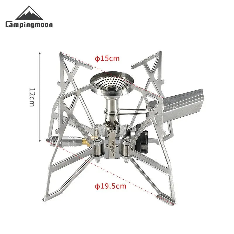 Portable CAMPINGMOON XD-3F Stove with Electronic Ignition - Compact Design