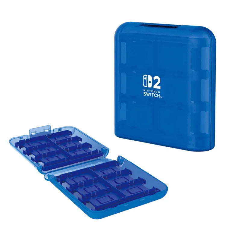 Nintendo Switch 2 Card Case - Clear Blue - Holds 24 Game Cards