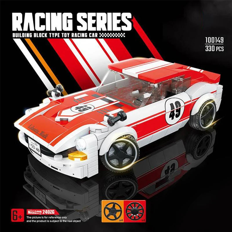 100149 Super Sport Vehicle Model Building Block Set - 330PCS