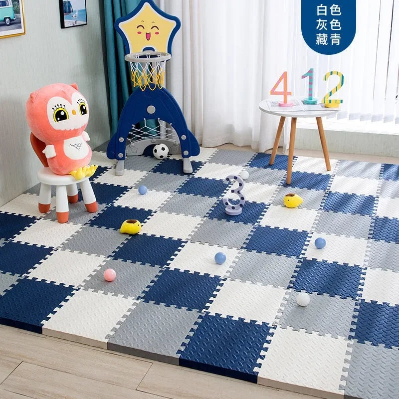 12PCS Interlocking Foam Baby Play Mat - Soft Puzzle Floor Tiles