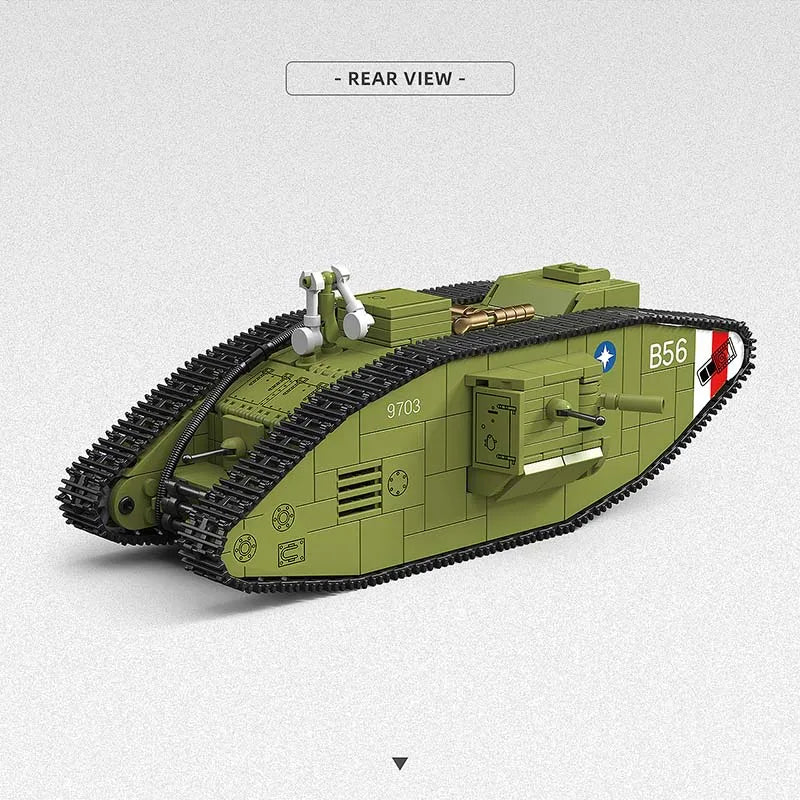 900Pcs MK.V Heavy Tank Building Blocks Model - Fun Military Toy
