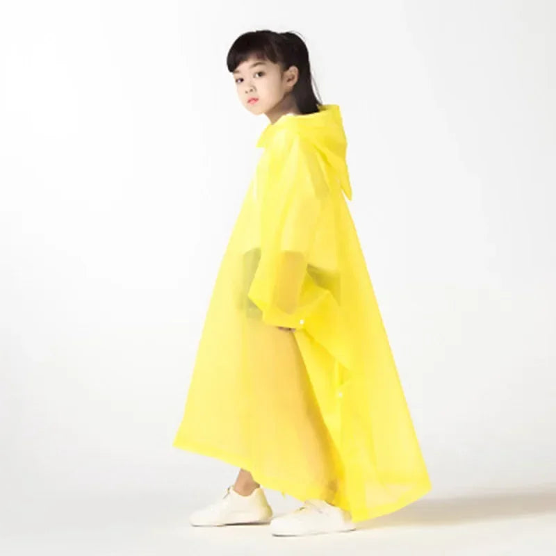 Lightweight Kids Raincoat - Waterproof Pullover for Outdoor Adventures