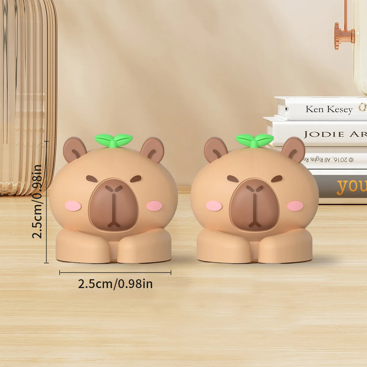 Cute Capybara Cable Managers - Self-Adhesive Organizer Clips