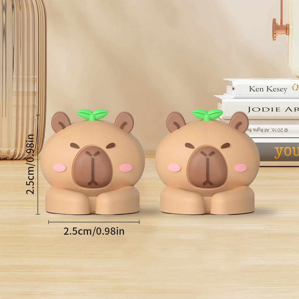 Cute Capybara Cable Managers - Self-Adhesive Cable Organizer Clips