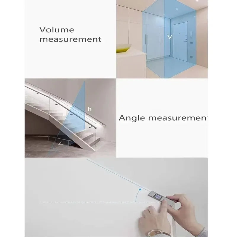 AtuMan Portable Laser Range Finder - High Precision Measurement 25/40m