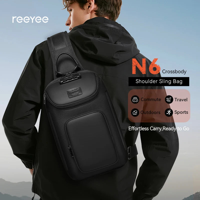ReeYee N6 Sling Chest Bag - Secure Crossbody with Smart Storage