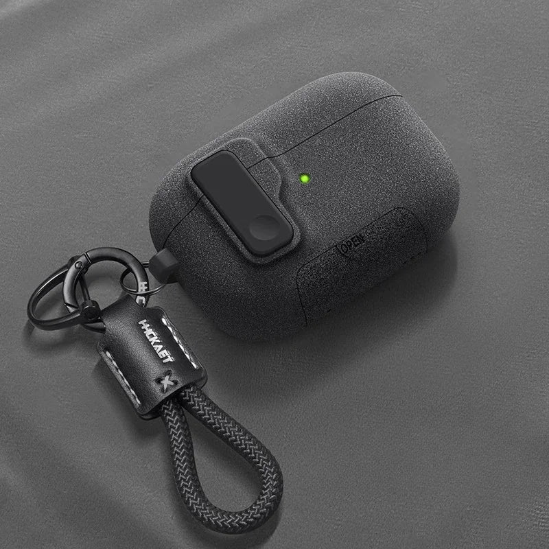 Silicone AirPods Pro 3 Case with Secure Lock & Phone Stand