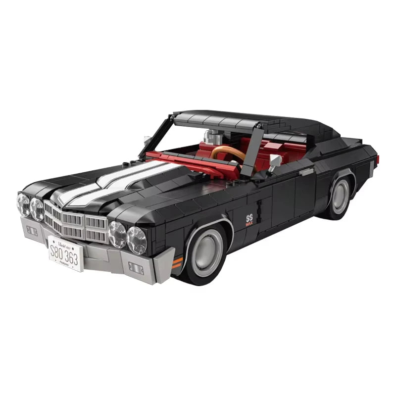 1038Pcs MOC Technical Retro Sports Car Building Blocks Set