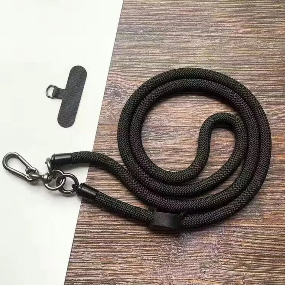 Adjustable Multi-Functional Crossbody Phone Lanyard - Black & White