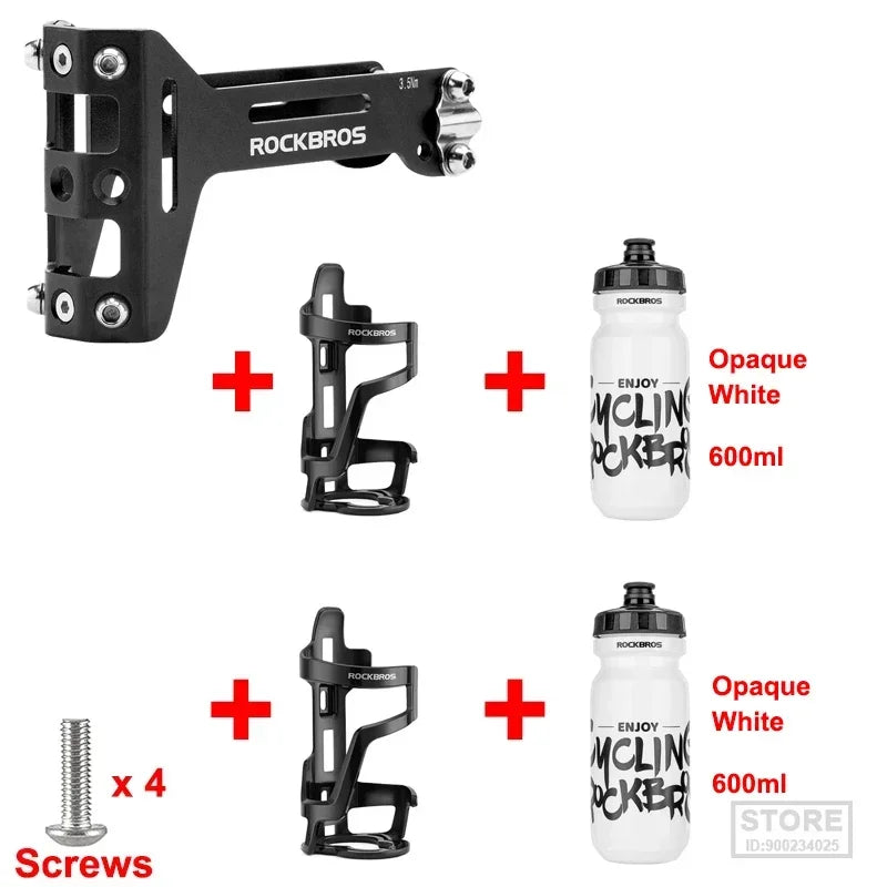 ROCKBROS Double Cup Bicycle Water Bottle Cage for Cycling Enthusiasts