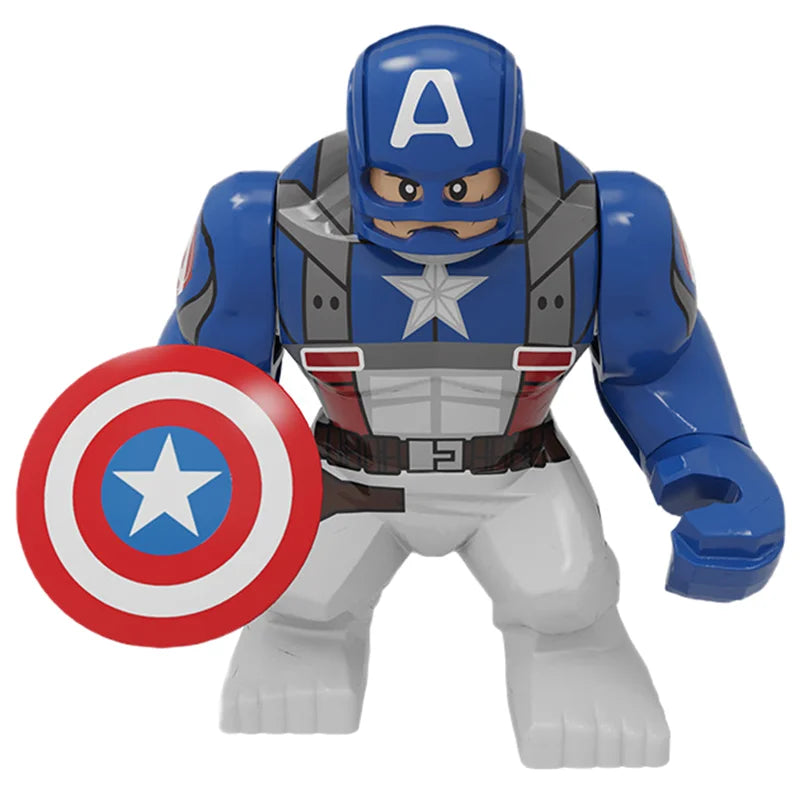 Blind Box Mini Building Blocks Superhero Figures Gift Set