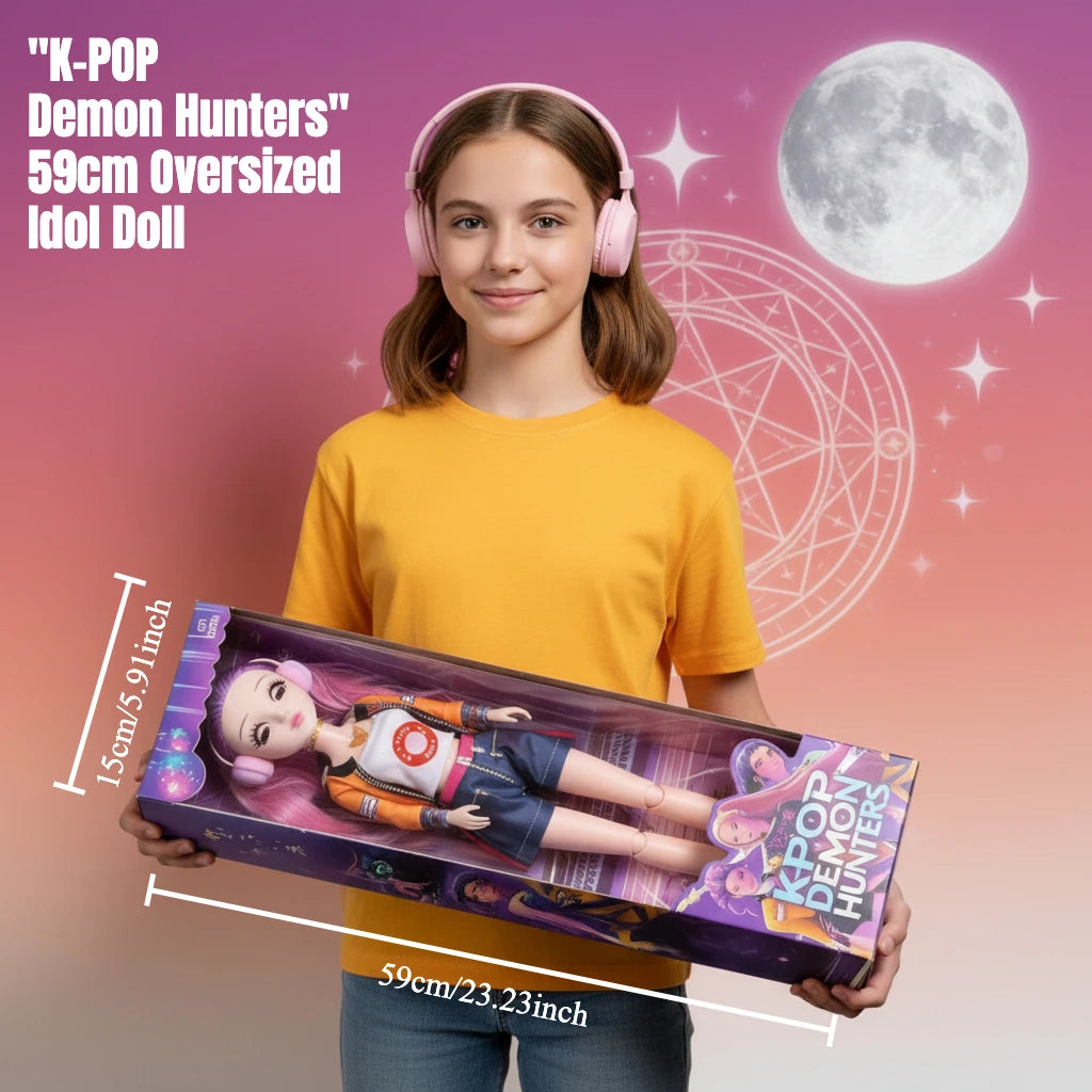 60cm Poseable K-POP Music Doll with Moving Eyes - Ideal Gift for Girls