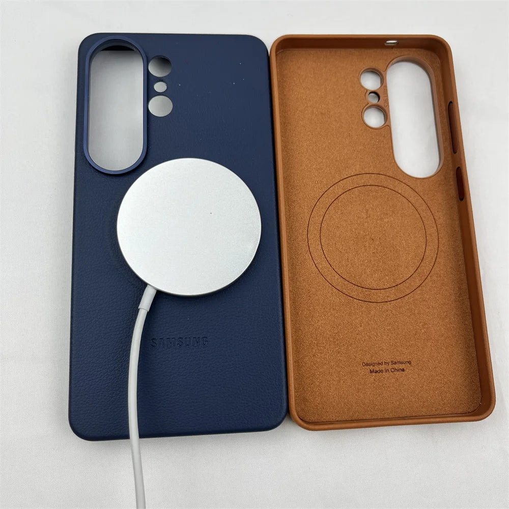 Luxurious Leather Magnetic Case for Samsung Galaxy S26 Ultra