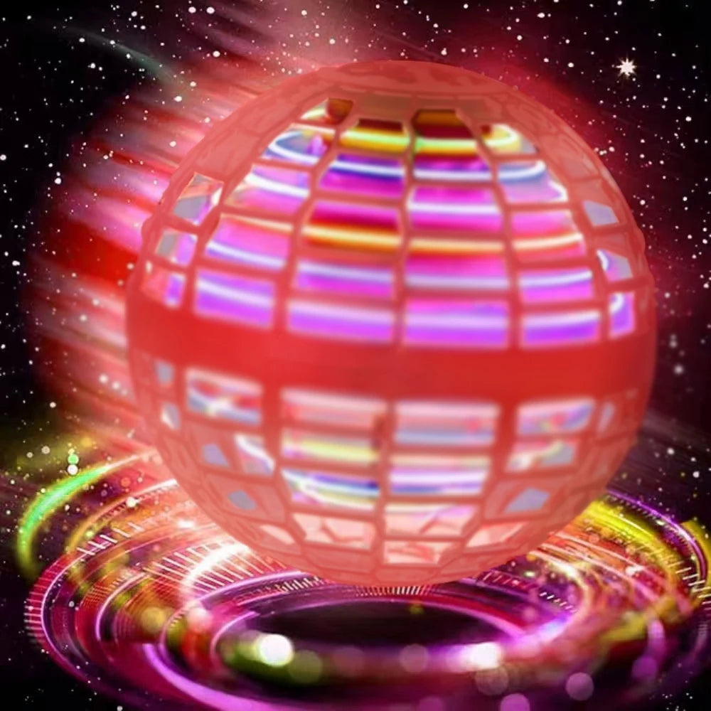 Flying LED Cosmic Globe - Hand Controlled 360° Rotating Ball Toy