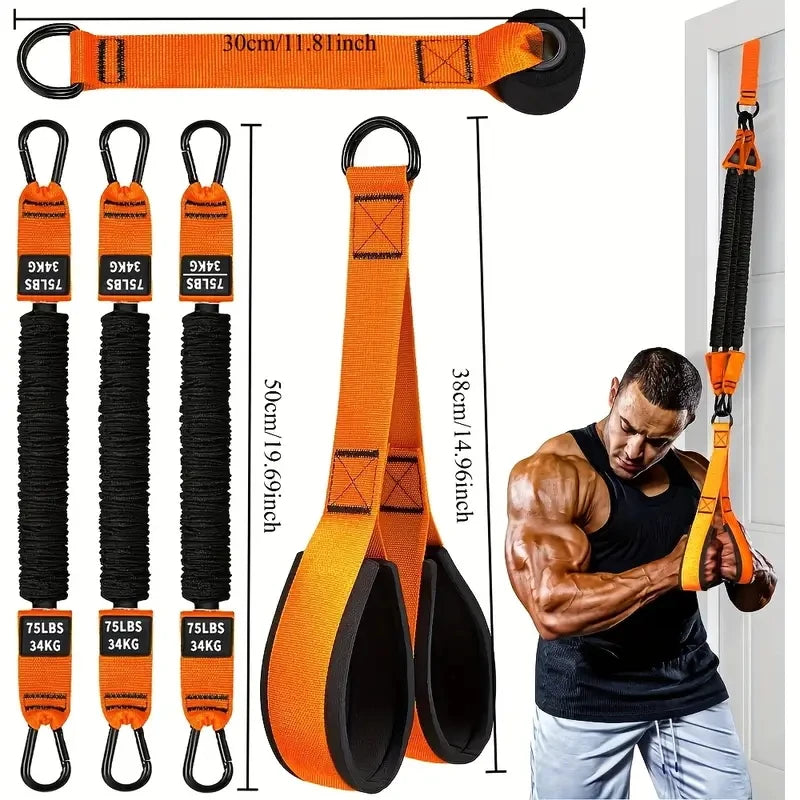 Fitness Assistance Elastic Training Belt with Tension Rope