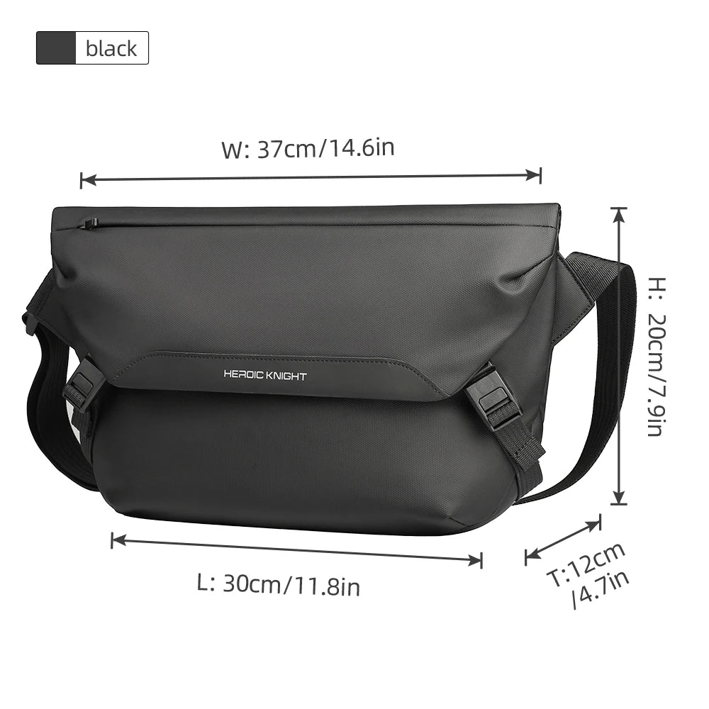 HcanKcan Waterproof Sling Bag - Versatile Messenger for Daily Use