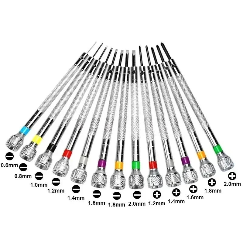 13-Piece Professional Watch Repair Tool & Screwdriver Set
