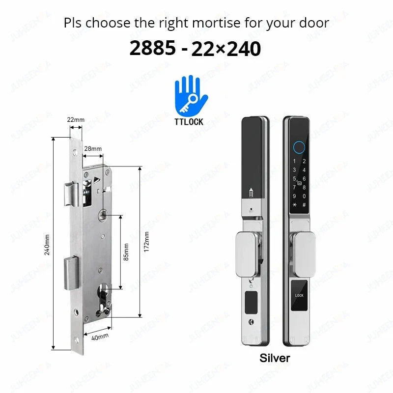Smart Waterproof Sliding Door Lock with TTLock & Alexa Integration