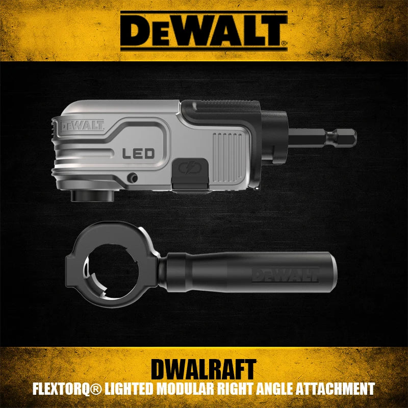 DEWALT FLEXTORQ® Right Angle Attachment with LED for Compact Spaces