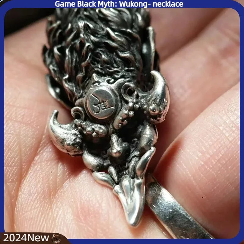 Black Myth Wukong Dark Pendant - Vintage Anime Gift Accessory