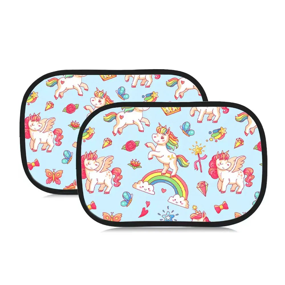 Cute Dinosaur Car Sun Shades for Kids - UV & Heat Protection, 2 Pack