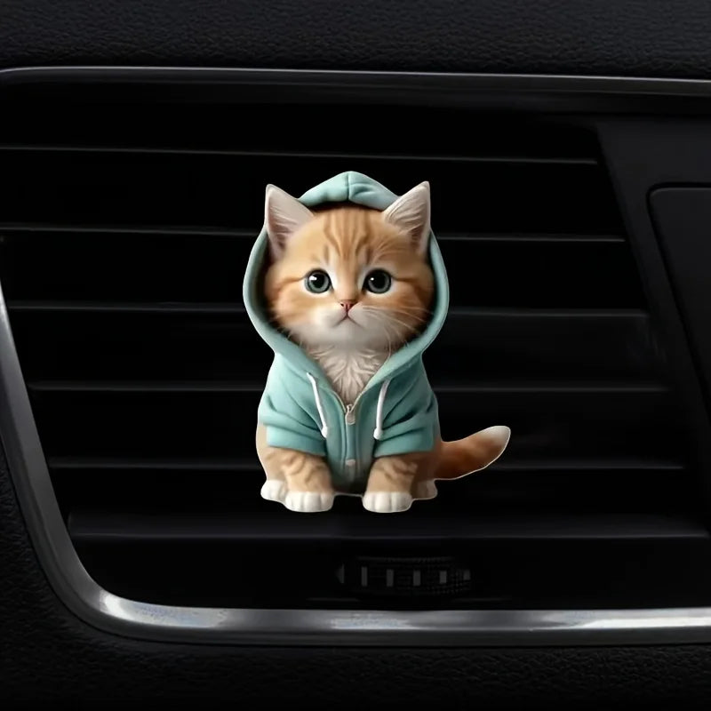Cute Cat Aromatherapy Vent Clip - Long-Lasting Fragrance & Decor