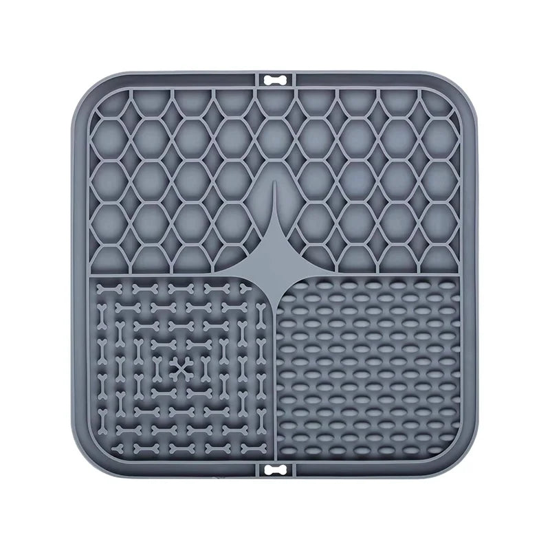 Silicone Pet Lick Mat - Anti-Choking Slow Feeder for Dogs & Cats