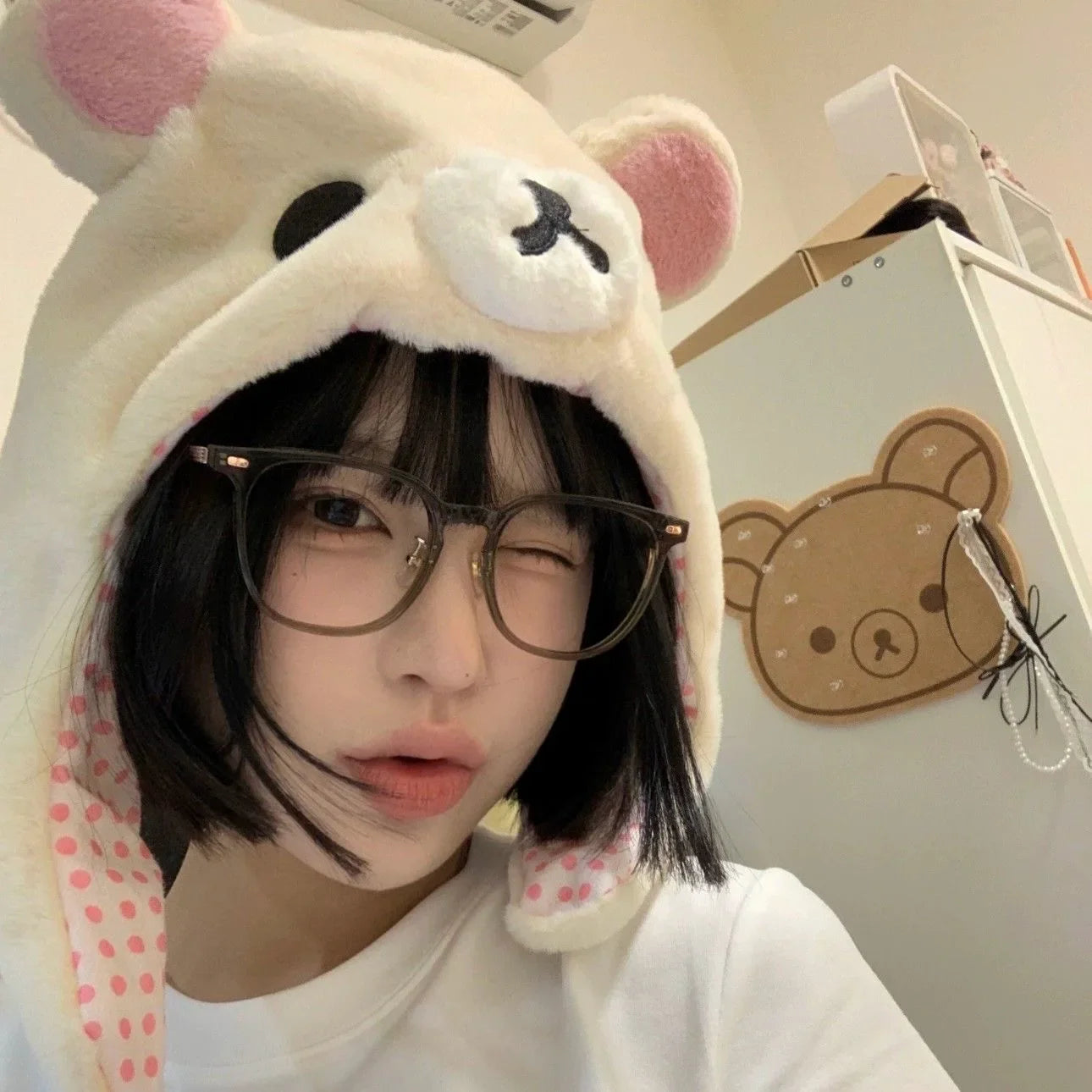 Kawaii Rilakkuma Winter Hat - Cute, Cozy & Stylish for Kids