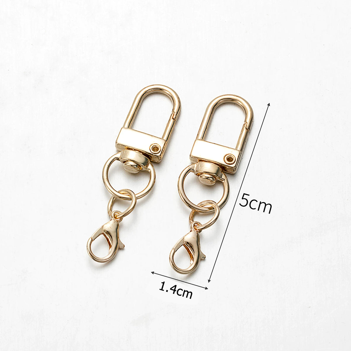 Vibrant Keyring Lobster Clasps with Chains for DIY Jewelry Making