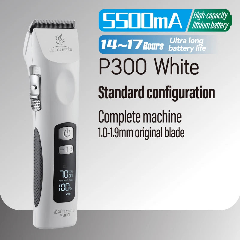 Fenice Cordless Rechargeable Pet Clipper - Professional Grooming Tool