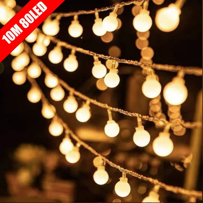 10M Fairy String Lights - USB/Battery Operated Globe Lights for Decor